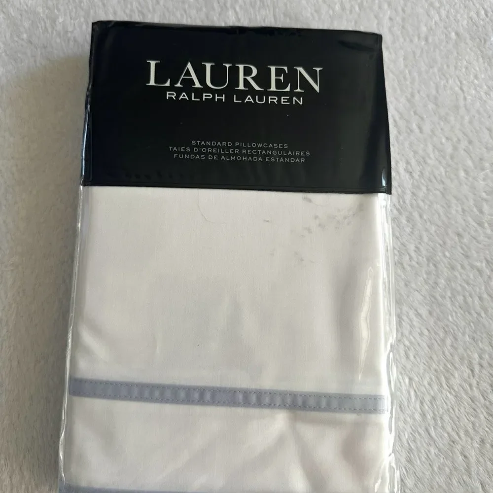 Ralph Lauren Spencer border satin pillowcase - standard